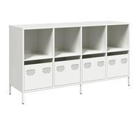 Berkfield Home Sideboard White 135x39x73.5 cm Cold-rolled Steel Berkfield Home White 135x39x73.5 cm