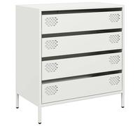 Berkfield Home Sideboard¬†White 68x39x73.5 cm Cold-rolled Steel in White Berkfield Home White 68x39x73.5 cm