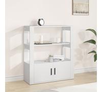 Berkfield Home Sideboard White 80x30x90 cm Engineered Wood | Size: 80 x 30 x 90 cm Berkfield Home White 80 x 30 x 90 cm