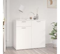 Berkfield Home Sideboard White 80x36x75 cm Engineered Wood | Size: 80 x 36 x 75 cm Berkfield Home White 80 x 36 x 75 cm