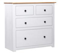 Berkfield Home Sideboard White 80x40x83 cm Pinewood Panama Range | Size: 80 x 40 x 83 cm Berkfield Home White 80 x 40 x 83 cm