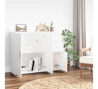 Berkfield Home Sideboard White 91x29.5x75 cm Engineered Wood Berkfield Home White 91x29.5x75 cm
