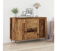 Berkfield Home Sideboard with Doors & Drawers Old Wood 101, 5x35x70 cm in Brown | Size: 5 x 35 x 70 cm Berkfield Home Brown 5 x 35 x 70 cm