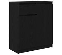 Berkfield Home Sideboard with Drawer Black Oak 71x35x84 cm Engineered Wood | Size: 71 x 35 x 84 cm Berkfield Home Black 71 x 35 x 84 cm