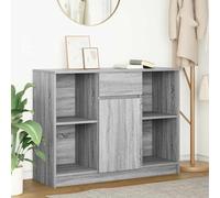 Berkfield Home Sideboard with Drawer Grey Sonoma 101x35x76 cm Engineered Wood | Size: 101 x 35 x 76 cm Berkfield Home Grey 101 x 35 x 76 cm