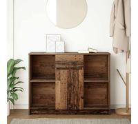 Berkfield Home Sideboard with Drawer Old Wood 101x35x76 cm Engineered Wood in Brown | Size: 101 x 35 x 76 cm Berkfield Home Brown 101 x 35 x 76 cm