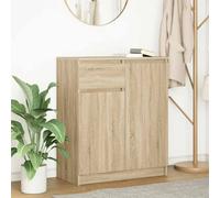 Berkfield Home Sideboard with Drawer Sonoma Oak 71x35x84 cm Engineered Wood in Brown | Size: 71 x 35 x 84 cm Berkfield Home Brown 71 x 35 x 84 cm
