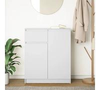 Berkfield Home Sideboard with Drawer White 71x35x84 cm Engineered Wood | Size: 71 x 35 x 84 cm Berkfield Home White 71 x 35 x 84 cm