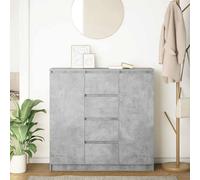 Berkfield Home Sideboard with Drawers Concrete Grey 100.5x35x98.5 cm Engineered Wood Berkfield Home Grey 100.5x35x98.5 cm