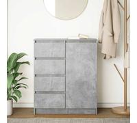 Berkfield Home Sideboard with Drawers Concrete Grey 71x35x84 cm Engineered Wood | Size: 71 x 35 x 84 cm Berkfield Home Grey 71 x 35 x 84 cm