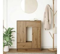 Berkfield Home Sideboard with Drawers & Doors Artisan Oak 73x31x90 cm in Brown | Size: 73 x 31 x 90 cm Berkfield Home Brown 73 x 31 x 90 cm