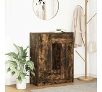 Berkfield Home Sideboard with Drawers & Doors Smoked Oak 73x31x90 cm in Brown | Size: 73 x 31 x 90 cm Berkfield Home Brown 73 x 31 x 90 cm