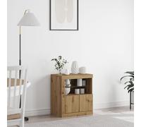 Berkfield Home Sideboard with LED Lights Artisan Oak 60, 5x37x67 cm in Brown | Size: 5 x 37 x 67 cm Berkfield Home Brown 5 x 37 x 67 cm