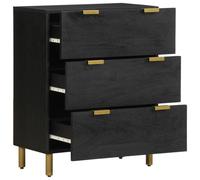 Berkfield Home Sideboards 2 pcs Black 60x33x75 cm Engineered Wood | Size: 60 x 33 x 75 cm Berkfield Home Black 60 x 33 x 75 cm