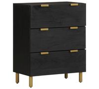 Berkfield Home Sideboards 2 pcs Black 60x33x75 cm Engineered Wood | Size: 60 x 33 x 75 cm Berkfield Home Black 60 x 33 x 75 cm