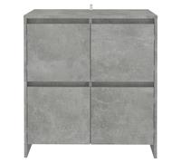 Berkfield Home Sideboards 2 pcs Concrete Grey 70x41x75 cm Engineered Wood | Size: 70 x 41 x 75 cm Berkfield Home Grey 70 x 41 x 75 cm