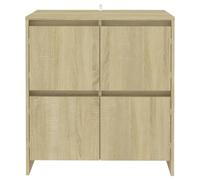 Berkfield Home Sideboards 2 pcs Sonoma Oak 70x41x75 cm Engineered Wood in Light Brown | Size: 70 x 41 x 75 cm Berkfield Home Light Brown 70 x 41 x 75 cm