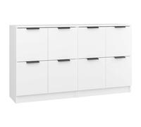 Berkfield Home Sideboards 2 pcs White 60x30x70 cm Engineered Wood | Size: 60 x 30 x 70 cm Berkfield Home White 60 x 30 x 70 cm