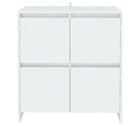 Berkfield Home Sideboards 2 pcs White 70x41x75 cm Engineered Wood | Size: 70 x 41 x 75 cm Berkfield Home White 70 x 41 x 75 cm
