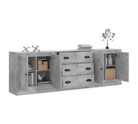 Berkfield Home Sideboards 3 pcs Concrete Grey Engineered Wood Berkfield Home Grey