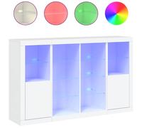 Berkfield Home Sideboards with LED Lights 3 pcs White Engineered Wood Berkfield Home White