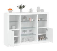 Berkfield Home Sideboards with LED Lights 3 pcs White Engineered Wood Berkfield Home White