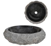 Berkfield Home Sink 40x12 cm Marble Black Berkfield Home Black 40x12 cm