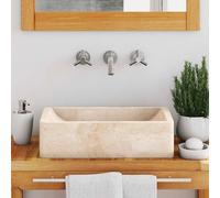 Berkfield Home Sink 45x30x12 cm Marble High Gloss Cream | Size: 45 x 30 x 12 cm Berkfield Home Cream 45 x 30 x 12 cm