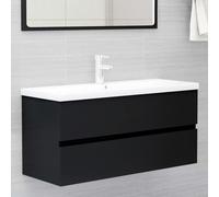 Berkfield Home Sink Cabinet Black 100x38.5x45 cm Engineered Wood Berkfield Home Black 100x38.5x45 cm