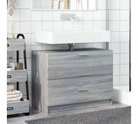 Berkfield Home Sink Cabinet Grey Sonoma 78x37x59 cm Engineered Wood | Size: 78 x 37 x 59 cm Berkfield Home Grey 78 x 37 x 59 cm