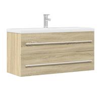 Berkfield Home Sink Cabinet Sonoma Oak 100x38.5x48 cm Engineered Wood in Brown Berkfield Home Brown 100x38.5x48 cm
