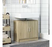 Berkfield Home Sink Cabinet Sonoma Oak 63x29x55 cm Engineered Wood in Light Tan | Size: 63 x 29 x 55 cm Berkfield Home Light Tan 63 x 29 x 55 cm