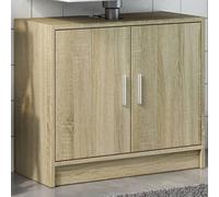 Berkfield Home Sink Cabinet Sonoma Oak 63x29x55 cm Engineered Wood in Light Tan | Size: 63 x 29 x 55 cm Berkfield Home Light Tan 63 x 29 x 55 cm