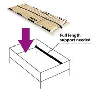 Berkfield Home Slatted Bed Base with 28 Slats 7 Zones 70x200 cm in Light Brown Berkfield Home Light Brown 70x200 cm