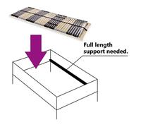 Berkfield Home Slatted Bed Base with 42 Slats 7 Zones 70x200 cm Berkfield Home Multicolor 70x200 cm