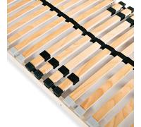 Berkfield Home Slatted Bed Bases 2 pcs with 28 Slats 7 Zones 70x200 cm in Beige Berkfield Home Beige 70x200 cm