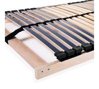 Berkfield Home Slatted Bed Bases 2 pcs with 42 Slats 7 Zones 70x200 cm in Light Brown Berkfield Home Light Brown 70x200 cm