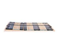 Berkfield Home Slatted Bed Bases 2 pcs with 42 Slats 7 Zones 70x200 cm in Natural Berkfield Home Natural 70x200 cm