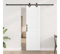 Berkfield Home Sliding Door with Hardware Set 'ORKDAL'White Solid Wood Pine Berkfield Home Multicolor