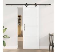 Berkfield Home Sliding Door with Hardware Set 'ORKDAL'White Solid Wood Pine Berkfield Home Multicolor