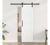 Berkfield Home Sliding Door with Hardware Set White 61x198.5 cm Solid Wood Pine Berkfield Home Multicolor 61x198.5 cm