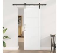 Berkfield Home Sliding Door with Hardware Set White 73.5 x 198.5 cm Solid Wood Pine Berkfield Home Multicolor 73.5 x 198.5 cm