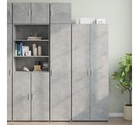 Berkfield Home Slim Storage Cabinet Concrete Grey 40x42.5x225 cm Engineered Wood Berkfield Home Grey 40x42.5x225 cm