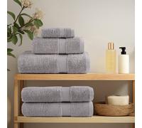 Berkfield Home Soft 6 Piece Premium Towel Set SOLUND Grey 600 gsm Berkfield Home Grey