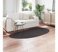 Berkfield Home Soft Area Rug Anthracite 100x200 cm Polyester Non-Slip in Charcoal | Size: Medium Berkfield Home Charcoal Medium