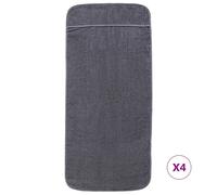 Berkfield Home Soft Beach Towels 4 pcs Anthracite 60x135 cm Fabric 400 GSM in Dark Grey Berkfield Home Dark Grey
