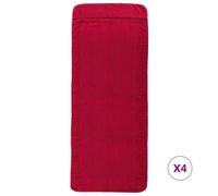 Berkfield Home Soft Beach Towels 4 pcs Burgundy 60x135 cm Fabric 400 GSM Berkfield Home Burgundy
