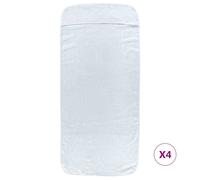 Berkfield Home Soft Beach Towels 4 pcs White 60x135 cm Fabric 400 GSM Berkfield Home White