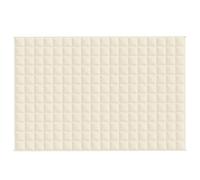 Berkfield Home Soft Weighted Blanket Light Cream 122x183 cm 9 kg Fabric Berkfield Home Cream 122x183 cm