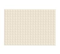 Berkfield Home Soft Weighted Blanket Light Cream 137x200 cm Single 6 kg Fabric Berkfield Home Cream 137x200 cm
